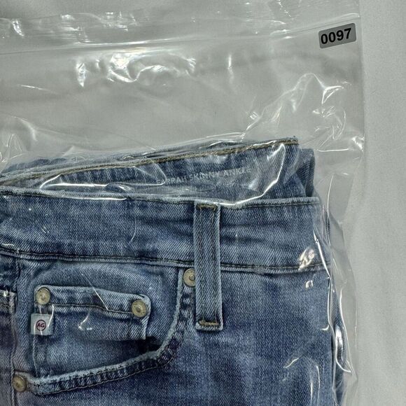 AG ADRIANO GOLDSCHMIED Farrah Skinny Ankle Fray Hem High Waist Ankle Jeans 31 R - Picture 15 of 15